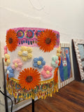 Floral Handmade Lampshade + Base