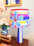 Floral Lamp w/ ceramic base 2