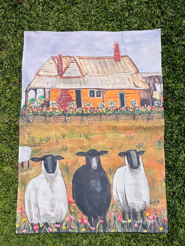 Sheep Homestead TeaTowel