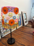 Floral Handmade Lampshade + Base