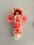 Ceramic Floral Cross