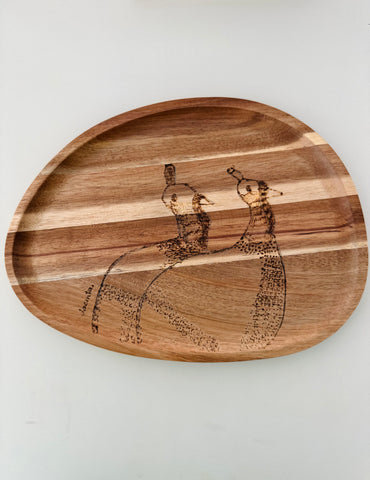 Original Medium Wood-Burned Plate