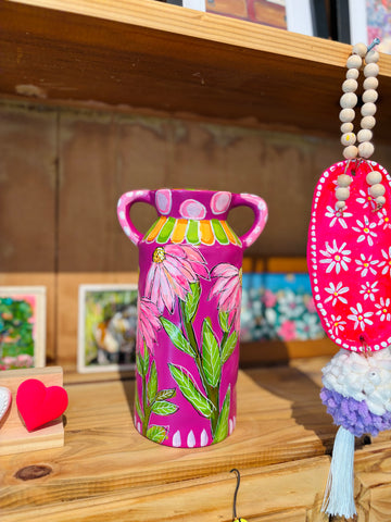 Ceramic Pink Ignatius Vase￼