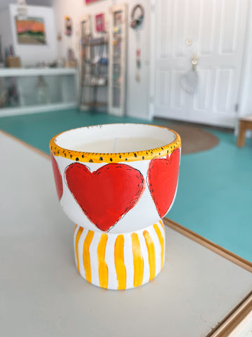 Original Hand Painted Candle