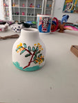 Small hand painted Specimen vase.