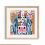 *FRAMED PRINT* “Susie” Crazy Cow