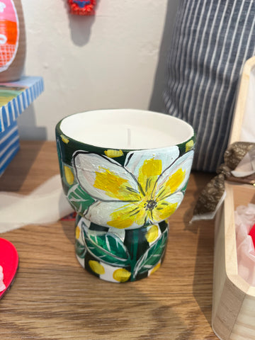 Handpainted Candle